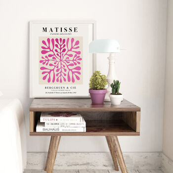 Matisse Pink Leaf Art Print, 3 of 4