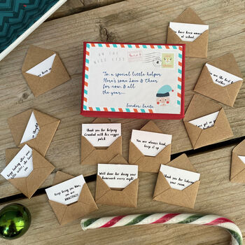 Children's 12 Mini Letters From Santa, 6 of 8