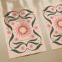 ‘Blossom Soleil’, Botanical Sun Art Print, Floral Celestial Yoga Poster, thumbnail 3 of 3