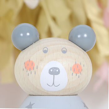 Bear Tumbler Rattle Toy And Personalised Bag, 4 of 4