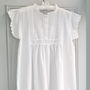Polo Short Sleeve White Cotton Nightdress, thumbnail 4 of 4