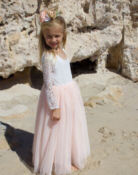 Mary Jane In Blush ~ Flower Girl Dress Or Party Girl Dress, 3 of 9