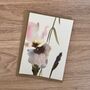 Hand Painted Iris Watercolour Note Card Set Of Three, thumbnail 5 of 5