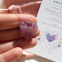 Amethyst Polished Heart For Tranquility And Healing, thumbnail 1 of 5
