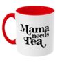 Mama Needs Tea Two Toned Mug, thumbnail 4 of 4