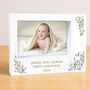Personalised Christmas Foliage 5x7 Box Photo Frame, thumbnail 5 of 6