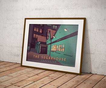 The Sugarhouse Lancaster Travel Poster Art Print, 5 of 8