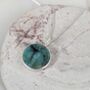 The Circle Emerald May Birthstone Necklace, Silver, thumbnail 5 of 8
