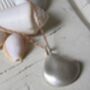 Silver Sea Shell Hung On Rose Gold Necklace, thumbnail 1 of 3