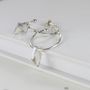 Personalised Silver Hoop Earrings With Charms, thumbnail 4 of 12