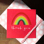 Rainbow Thank You Card, thumbnail 3 of 4