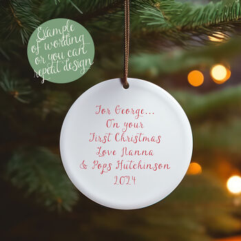 Personalised Northern Lights Rainbow Christmas Decoration, 2 of 3