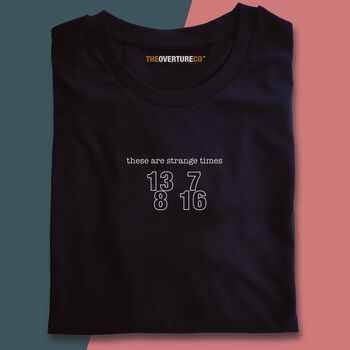 Gift For Musicians 'Strange Times' Statement Shirt, 2 of 2