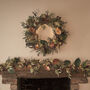 Pre Lit Autumn And Christmas Wreath And Garland, thumbnail 1 of 5