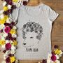 Mama Bear Flowers Women's Organic T Shirt, thumbnail 2 of 4