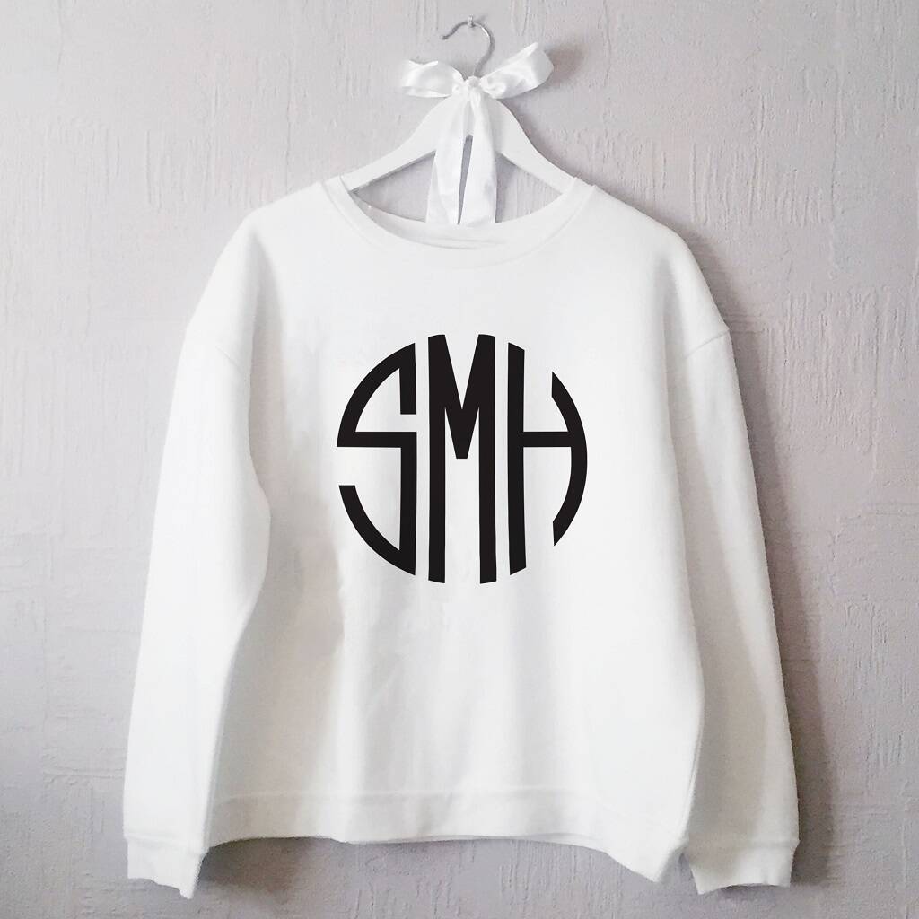 Personalised Monogram Jumper By Sarah Hurley