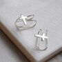 Gold Plated Or Sterling Silver Cross Ear Cuffs, thumbnail 3 of 6