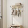 Coat Rack Hall Tree With Bench And Shoe Storage, thumbnail 3 of 11