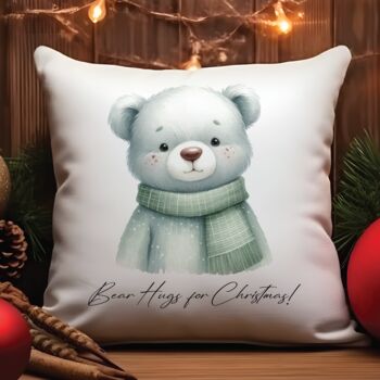 Sentimental Winter Teddy Bear Cushion Gift Collection, 10 of 11