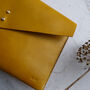 Handmade Leather Envelope Clutch Bag, thumbnail 8 of 11