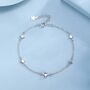 Sterling Silver Moonstone Starburst Bracelet In Sterling Silver, thumbnail 1 of 11