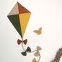 Woodland Boho Whimsical Nurserykite Decor, Hunter Green, Rust Orange, Ochre, thumbnail 11 of 12