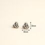 Tiny Sterling Silver Celtic Knot Stud Earrings, thumbnail 7 of 10