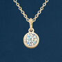 Yellow Gold Plated April Birthstone Necklace, thumbnail 2 of 10