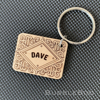 I Love Biscuits Custard Cream Keyring, 7 of 7