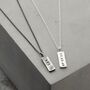 Family Signal Flags Engraved Tag Necklace, thumbnail 4 of 7