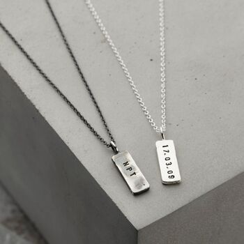 Family Signal Flags Engraved Tag Necklace, 4 of 7