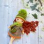 Handmade Curly Ginger Hair Crochet Doll For Kids, thumbnail 11 of 11