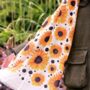 Sunflower Print Scarf In Personalised Gift Box, thumbnail 4 of 7