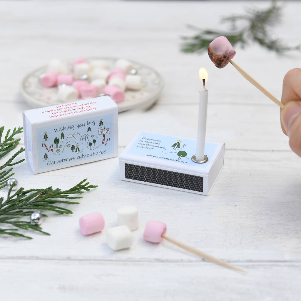 Christmas Mini Marshmallow Toasting Kit, 1 of 10
