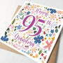 Personalised 95th Birthday Card For Her, thumbnail 1 of 2