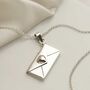 Sterling Silver Love Letter Envelope Necklace, thumbnail 1 of 7