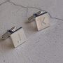 Personalised Silver Word Game Cuff Links, thumbnail 2 of 8