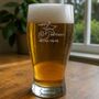 80th Birthday Gift Shooting Star Engraved Pint Glass, thumbnail 1 of 11