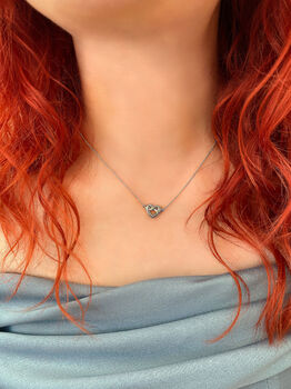 Bridesmaid Thank You Necklace Silver, 3 of 7