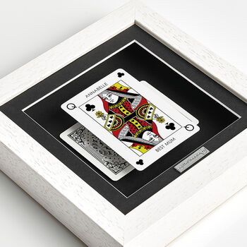 Best Mum Personalised Queen Playing Card Gift Frame, 5 of 12