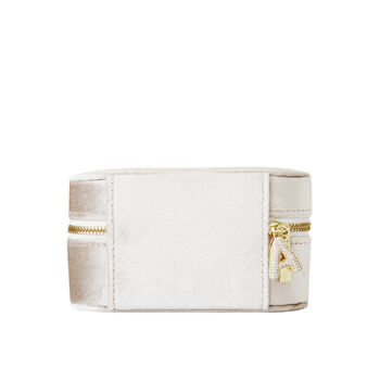 Velvet Jewellery Box With Crystal Initial Charm, 10 of 10