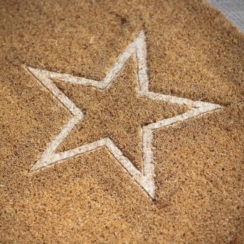 Embossed Star Extra Long Doormat, 2 of 3