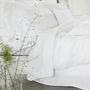 Stone Washed Pure Linen Fitted Sheet, thumbnail 9 of 10