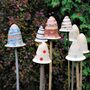 Personalised Ceramic Toadstool Cane Toppers, thumbnail 6 of 11