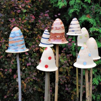 Personalised Ceramic Toadstool Cane Toppers, 6 of 11