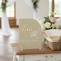 Modern Arch Take A Fan Acrylic Wedding Sign, thumbnail 1 of 6