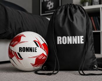 Personalised Football Ball, Customise With Any Name, 4 of 12