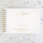 Simple Script Foil Wedding Guest Book, thumbnail 1 of 6
