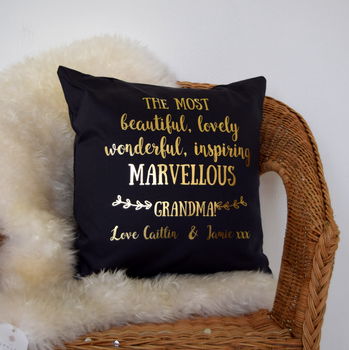 Personalised Marvellous Mum Cushion, 2 of 3