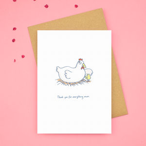 'Thank You For Everything' Mothers Day Card By Sarah Ray